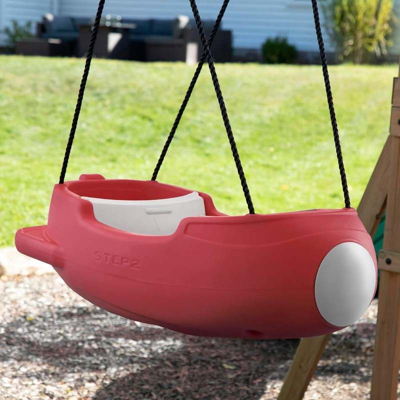 Step2 Rocket Swing for Two Baby Outdoor Swing (Maroon) - Kidsy