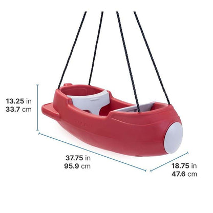 Step2 Rocket Swing for Two Baby Outdoor Swing (Maroon) - Kidsy