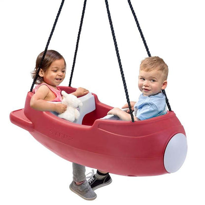 Step2 Rocket Swing for Two Baby Outdoor Swing (Maroon) - Kidsy