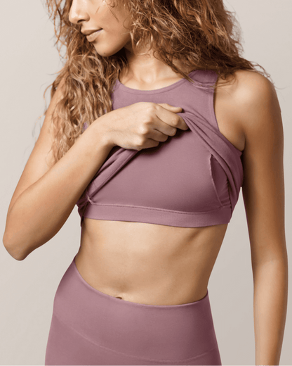 Sublime® Bamboo Hands - Free Pumping Longline Bra Top | Twilight - Kidsy