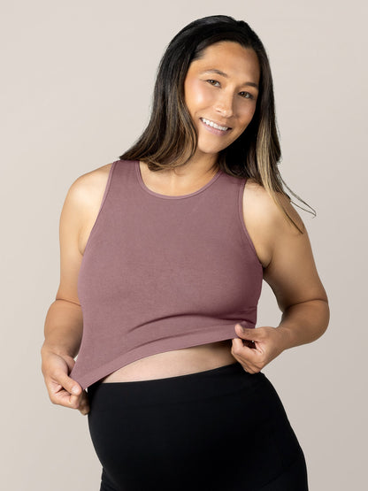 Sublime® Bamboo Maternity & Nursing Longline Bra Top | Twilight - Kidsy
