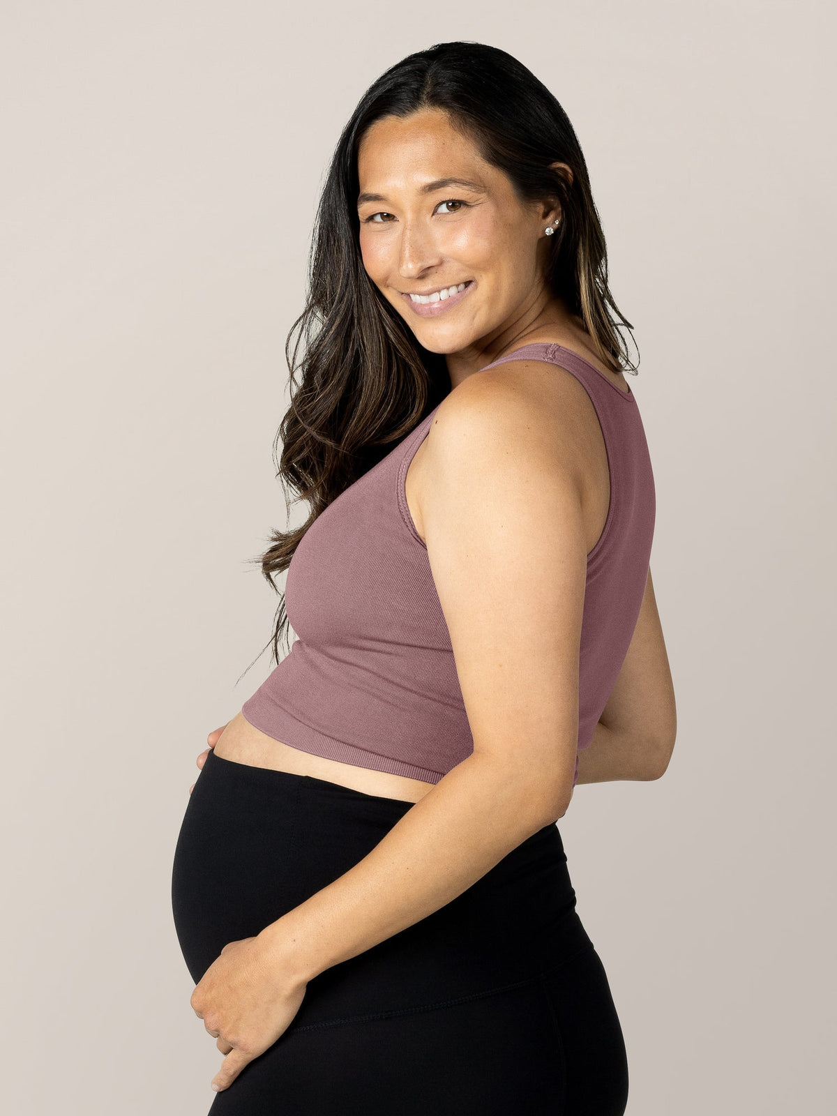 Sublime® Bamboo Maternity & Nursing Longline Bra Top | Twilight - Kidsy