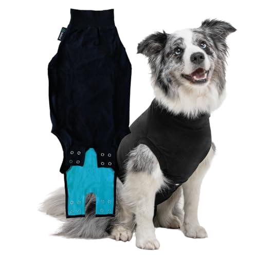 Suitical Recovery Suit Dog, Medium (Black) - Kidsy