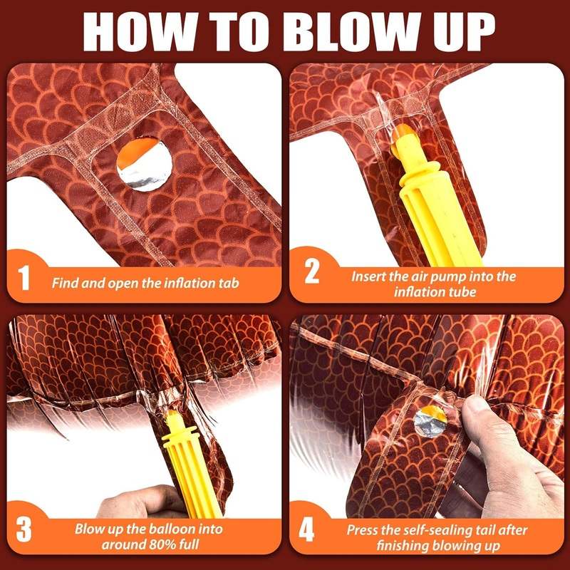 Sumind 20 Pieces Sports Foil Balloon Set Baseball Football Basketball Soccer Sports Game Party Decorations - Kidsy