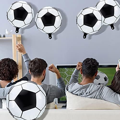 Sumind 20 Pieces Sports Foil Balloon Set Baseball Football Basketball Soccer Sports Game Party Decorations - Kidsy