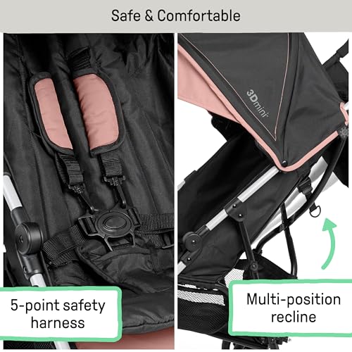 Summer by Ingenuity 3D Mini Stroller (Dusty Rose Pink) - Kidsy