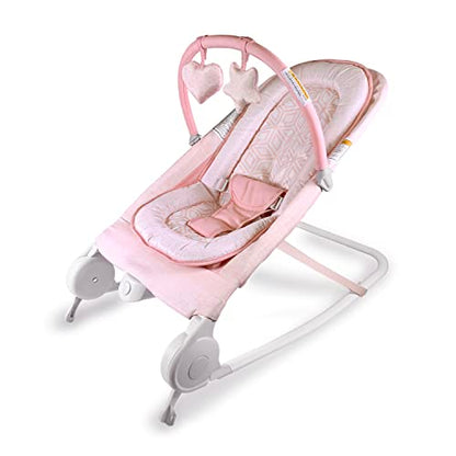 Summer Infant 2 - in - 1 Bouncer Rocker Baby Seat (Pink) - Kidsy