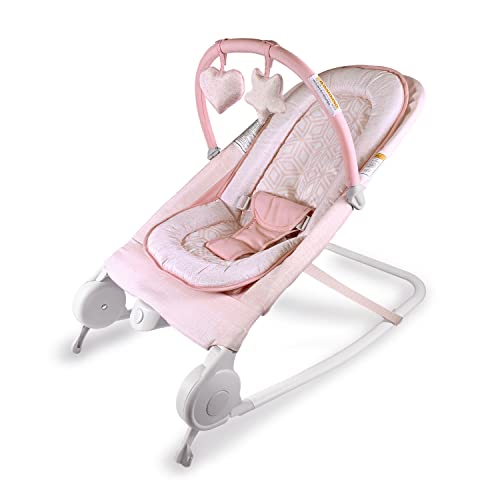 Summer Infant 2 - in - 1 Bouncer Rocker Baby Seat (Pink) - Kidsy