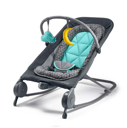Summer Infant 2 - in - 1 Bouncer & Rocker Duo (Gray and Teal) - Kidsy