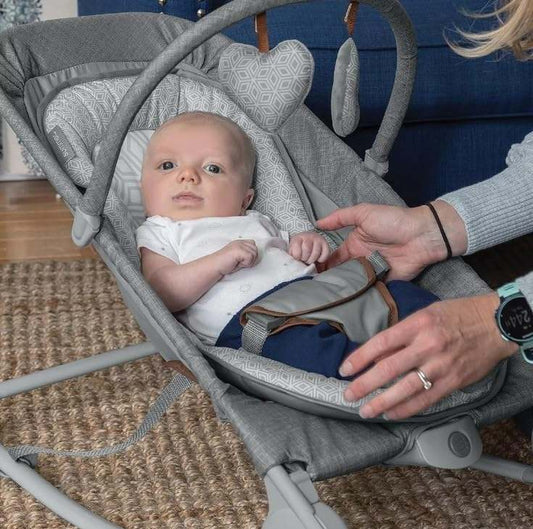 Summer Infant 2 - in - 1 Bouncer & Rocker Duo (Heather Gray) - Kidsy