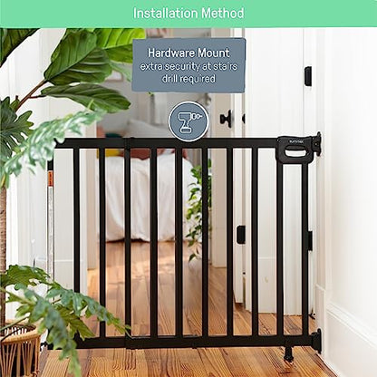 Summer Infant 30–48" Stairway Safety Gate (Black Wood) - Kidsy