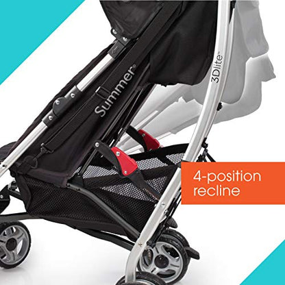 Summer Infant 3Dlite Convenience Stroller (Black) - Kidsy