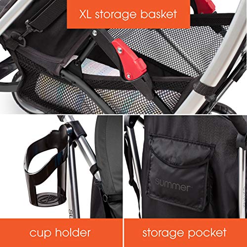Summer Infant 3Dlite Convenience Stroller (Black) - Kidsy
