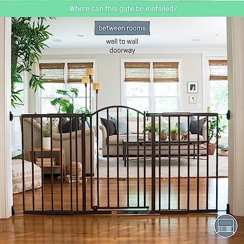 Summer Infant Extra Wide Metal Safety Gate 44–71" (Bronze) - Kidsy