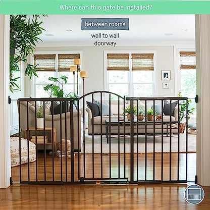 Summer Infant Extra Wide Metal Safety Gate 44–71" (Bronze) - Kidsy