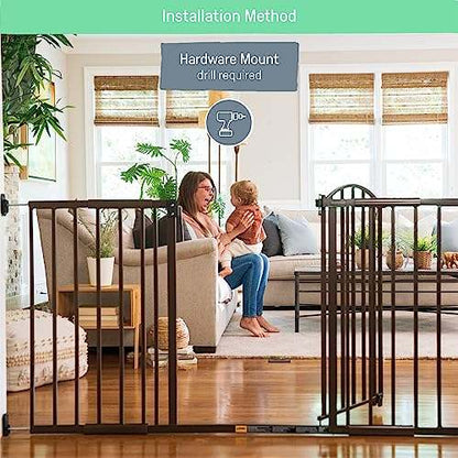 Summer Infant Extra Wide Metal Safety Gate 44–71" (Bronze) - Kidsy