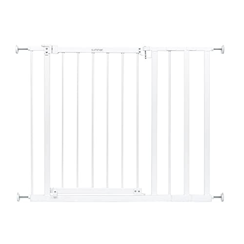 Summer Infant Extra Wide Walk - Thru Pressure/Hardware Mounted Safety Gate (White) - Kidsy