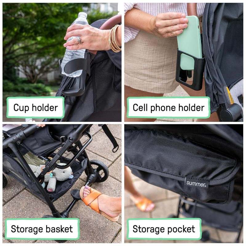 Summer Infant Ingenuity 3D Quick Close Stroller (Gray) - Kidsy