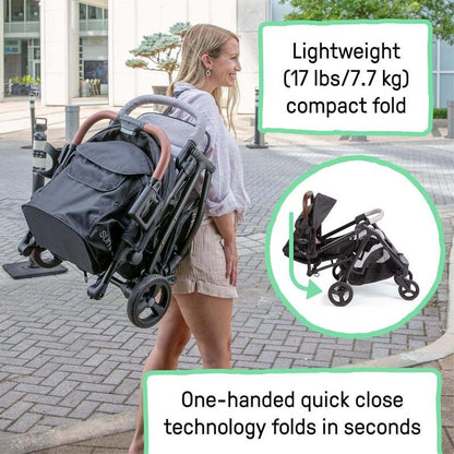 Summer Infant Ingenuity 3D Quick Close Stroller (Gray) - Kidsy