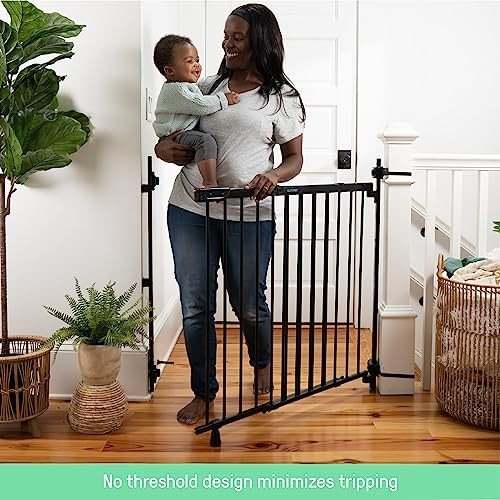Summer Infant Metal Banister & Stair Baby Gate 31–46" (Black) - Kidsy