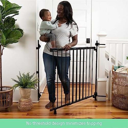 Summer Infant Metal Banister & Stair Baby Gate 31–46" (Black) - Kidsy