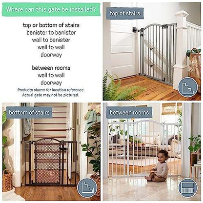 Summer Infant Multi - Use Extra Tall Safety Gate, 28.5' - 48' Wide, 36' Tall (Bronze) - Kidsy