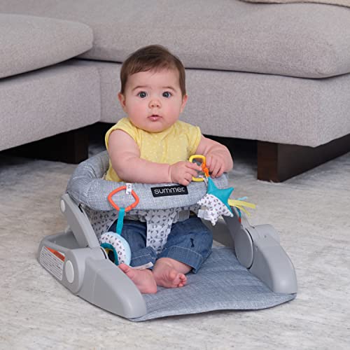 Summer Learn - to - Sit 2 - Position Baby Floor Seat (Heather Gray) - Kidsy