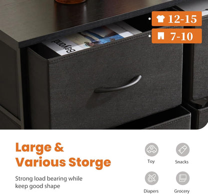 Sweetcrispy Tall Dresser for Bedroom, Drawer Dresser Organizer Storage Drawers with 10 Drawers - Kidsy