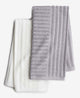 The Cellar Linear Sculpted Towels, 2 - Pack (Gray) - Kidsy