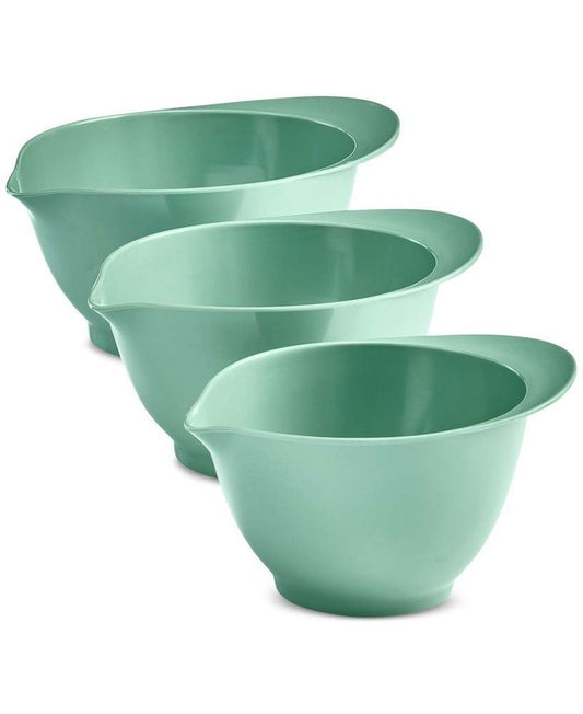 The Cellar Melamine Batter Bowls, Set of 3 (Green) - Kidsy