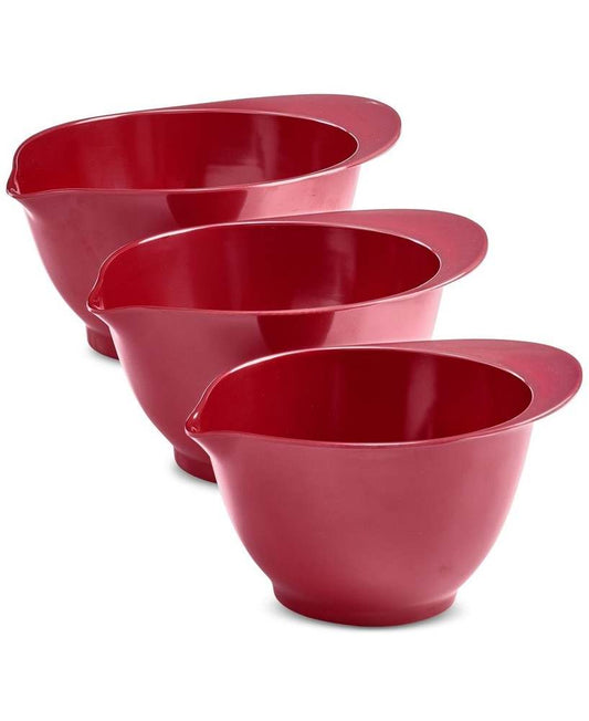 The Cellar Melamine Batter Bowls, Set of 3 (Red) - Kidsy