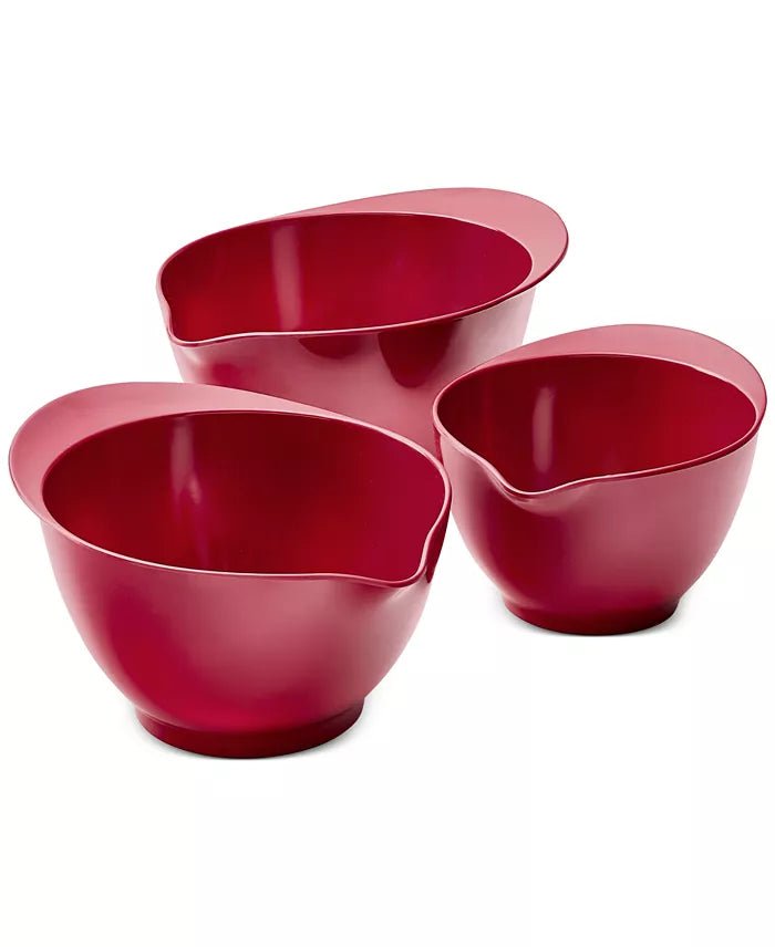 The Cellar Melamine Batter Bowls, Set of 3 (Red) - Kidsy