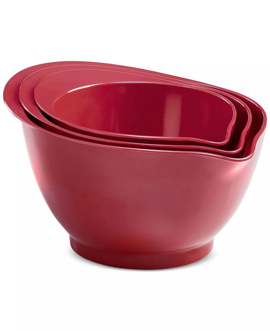 The Cellar Melamine Batter Bowls, Set of 3 (Red) - Kidsy