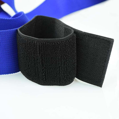 Three Legged Race Bands, 2 Sets, Team Building, 3 Legged Race Bands, Outdoor Party Group Game (Red Blue) - Kidsy