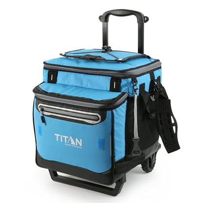 Titan by Arctic Zone Deep Freeze Wheeled Cooler (Process Blue) - Kidsy