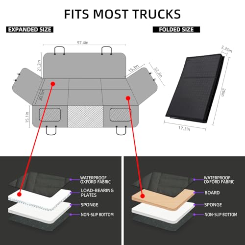 TKYZ Dog Back Seat Truck Extender for F150/RAM1500/Silverado (Gray) - Kidsy