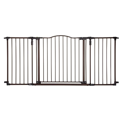 Toddleroo by North States Deluxe Baby Gate 72" Wide (Matte Bronze) - Kidsy