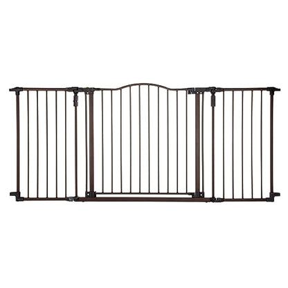 Toddleroo by North States Deluxe Baby Gate 72" Wide (Matte Bronze) - Kidsy