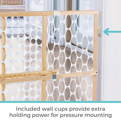 Toddleroo by North States Quick Fit Wooden Baby Gate (23" Tall, Sustainable Hardwood) - Kidsy