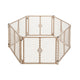 Toddleroo by North States - Superyard Baby Play Yard: Freestanding 6-Panel Baby Playpen (Sand) - Kidsy