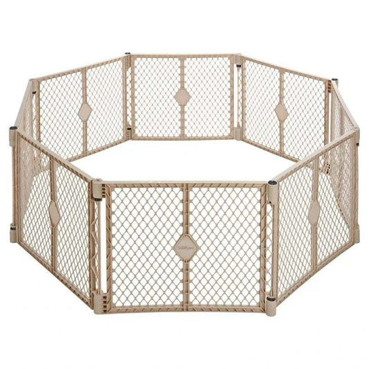 Toddleroo by North States Superyard Baby Play Yard (Sand) - Kidsy