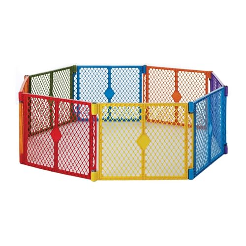 Toddleroo by North States Superyard Colorplay Play Yard | 8 Panel - Kidsy