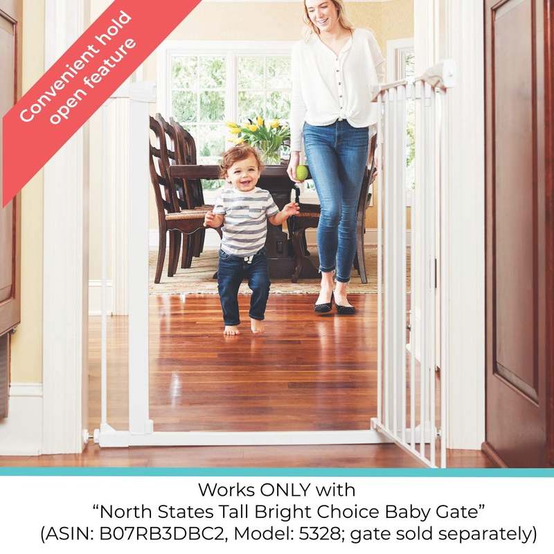 Toddleroo by North States - Tall Bright Choice Gate 11 Inch Extension (White) - Kidsy