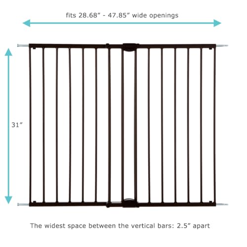 Toddleroo Easy Swing & Lock Gate 31" (Matte Bronze) - Kidsy