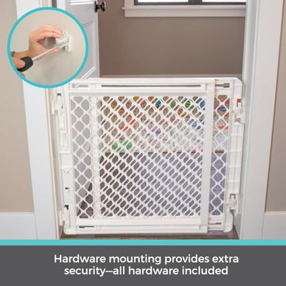 Toddleroo Stairway Secure Baby Gate 27" - 41" (Ivory) - Kidsy