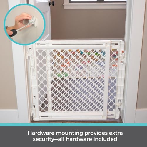 Toddleroo Stairway Secure Baby Gate 27" - 41" (Ivory) - Kidsy