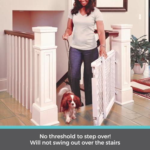 Toddleroo Stairway Secure Baby Gate 27" - 41" (Ivory) - Kidsy