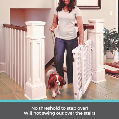 Toddleroo Stairway Secure Baby Gate 27" - 41" (Ivory) - Kidsy