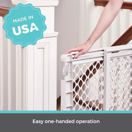 Toddleroo Stairway Secure Baby Gate 27" - 41" (Ivory) - Kidsy