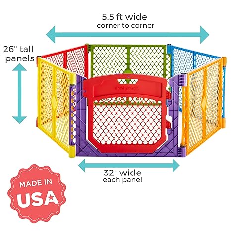 Toddleroo Superyard Colorplay Ultimate 6 - Panel Play Yard - Kidsy